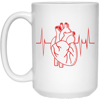 EKG Red Heart: Plain