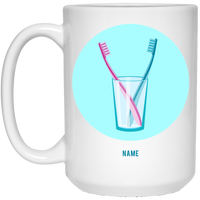 Toothbrush Dual blue: Personalized