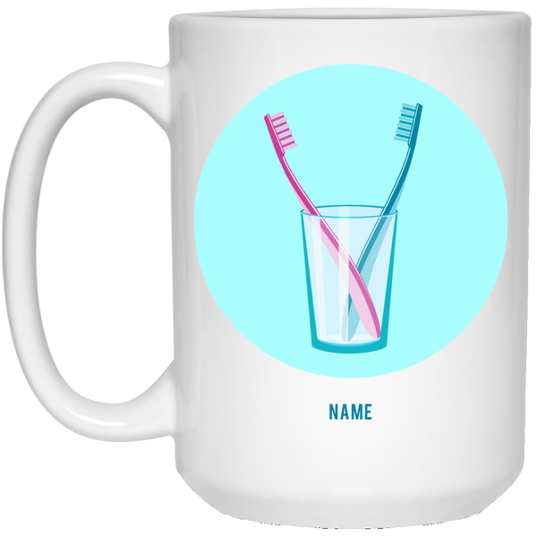 Toothbrush Dual blue: Personalized