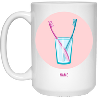 Toothbrush Dual pink: Personalized