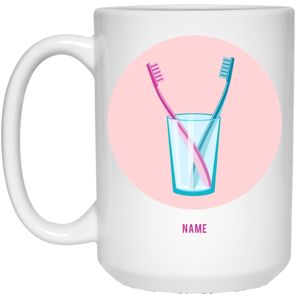 Toothbrush Dual pink: Personalized