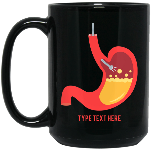 Custom Endoscopy Black Mug